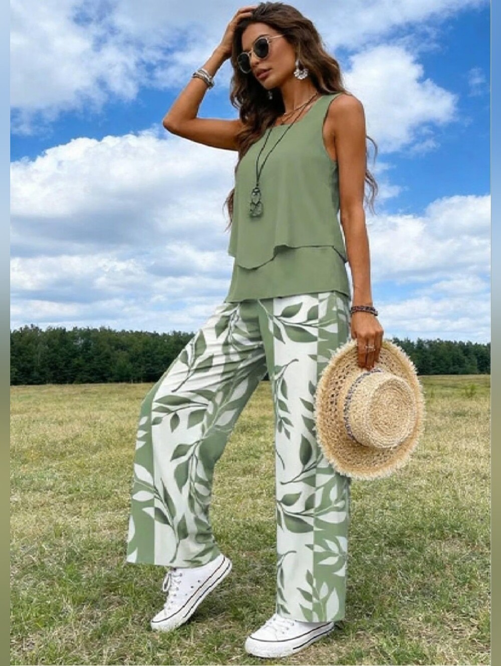 Sage Summer Pant Set